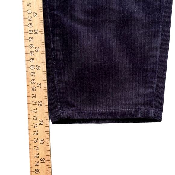 Talbots Corduroy Pants Women's 14 Curvy Jegging Skinny Cords Dark Navy Blue - Picture 8 of 10